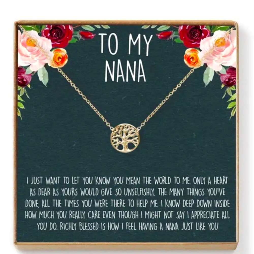 To my Nana Gift Necklace BNWT